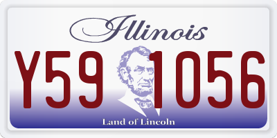 IL license plate Y591056