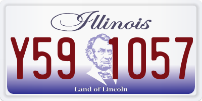 IL license plate Y591057