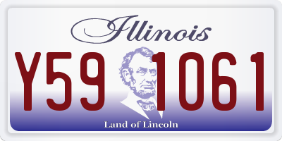 IL license plate Y591061