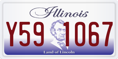 IL license plate Y591067