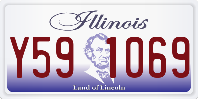 IL license plate Y591069