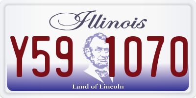 IL license plate Y591070