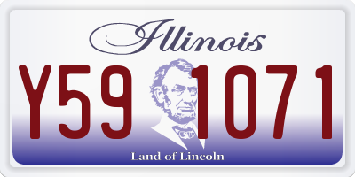 IL license plate Y591071