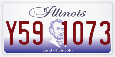 IL license plate Y591073