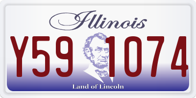IL license plate Y591074