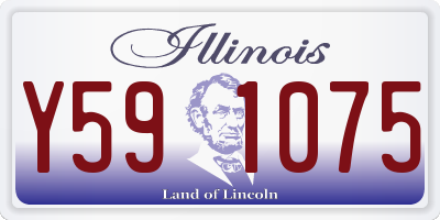 IL license plate Y591075
