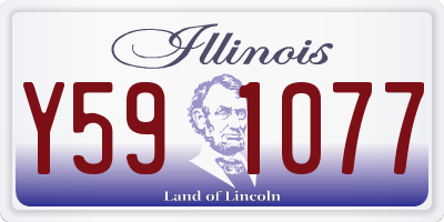 IL license plate Y591077