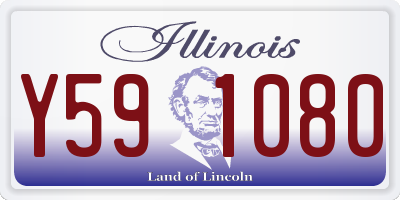 IL license plate Y591080