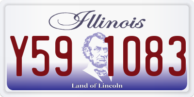 IL license plate Y591083