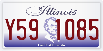 IL license plate Y591085