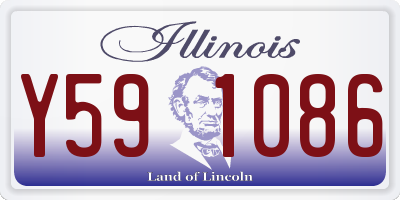 IL license plate Y591086