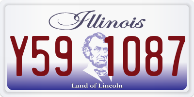 IL license plate Y591087