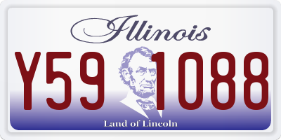 IL license plate Y591088