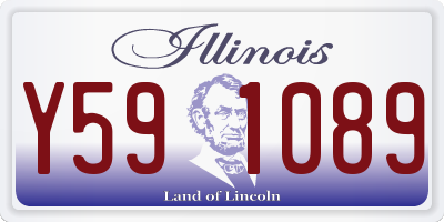 IL license plate Y591089