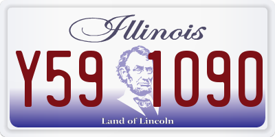 IL license plate Y591090