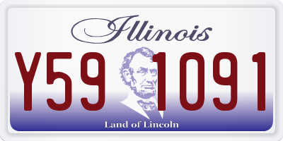 IL license plate Y591091
