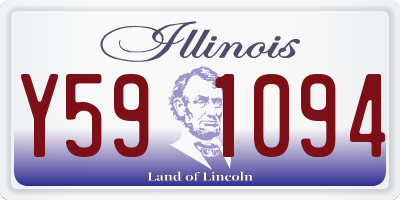 IL license plate Y591094