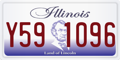 IL license plate Y591096