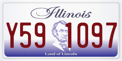 IL license plate Y591097