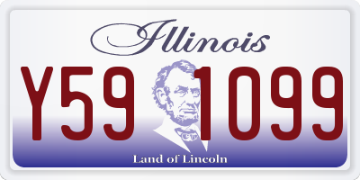 IL license plate Y591099
