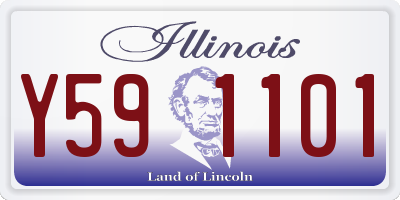 IL license plate Y591101
