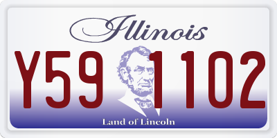 IL license plate Y591102
