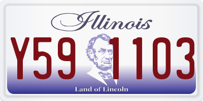IL license plate Y591103