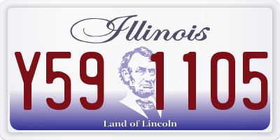 IL license plate Y591105