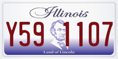IL license plate Y591107