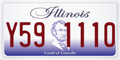 IL license plate Y591110