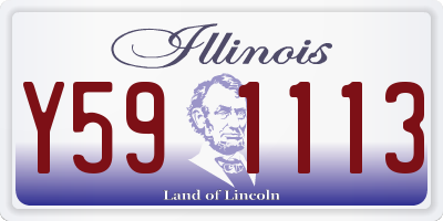 IL license plate Y591113
