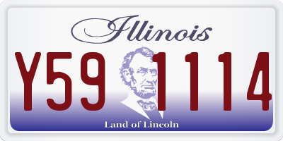 IL license plate Y591114