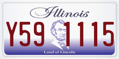 IL license plate Y591115
