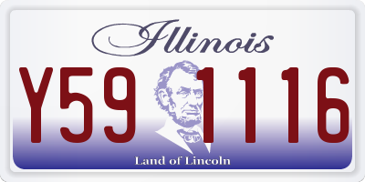 IL license plate Y591116
