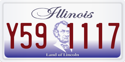 IL license plate Y591117