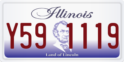 IL license plate Y591119
