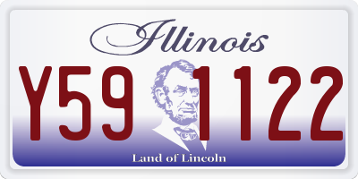 IL license plate Y591122