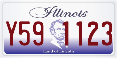 IL license plate Y591123