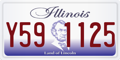 IL license plate Y591125