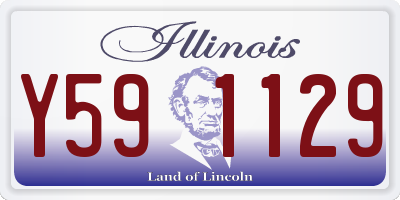 IL license plate Y591129
