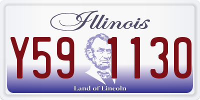 IL license plate Y591130