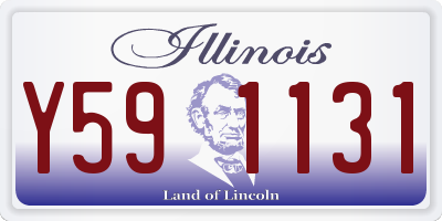 IL license plate Y591131