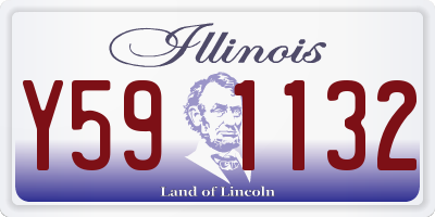 IL license plate Y591132