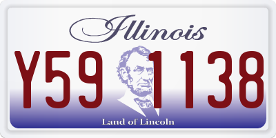 IL license plate Y591138
