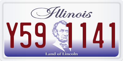 IL license plate Y591141