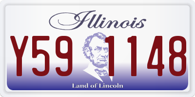 IL license plate Y591148