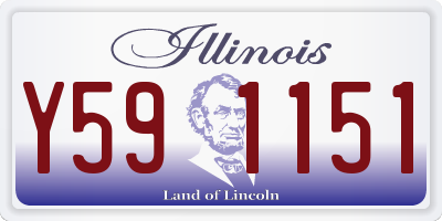 IL license plate Y591151