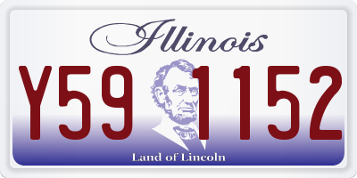 IL license plate Y591152