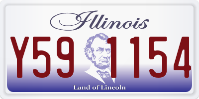IL license plate Y591154