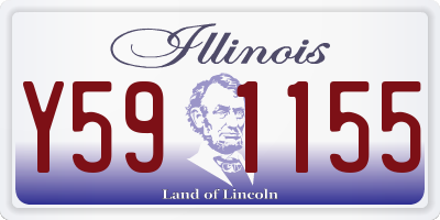 IL license plate Y591155